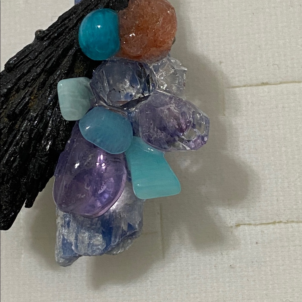 Multicolor Crystal Cluster Statement Ring - image 4